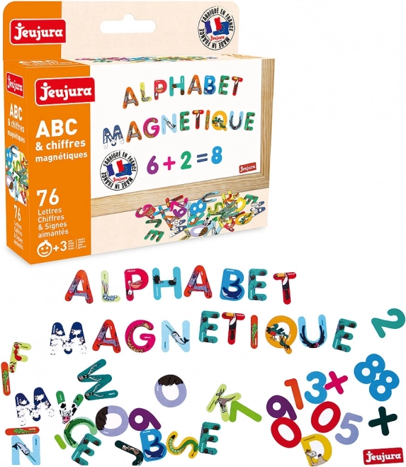 Jeujura colorful magnetic letters – 76 pcs