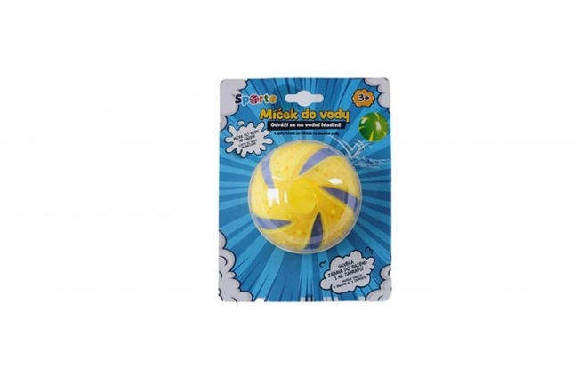 SPORTO Balle pour l'eau 8cm - jaune
