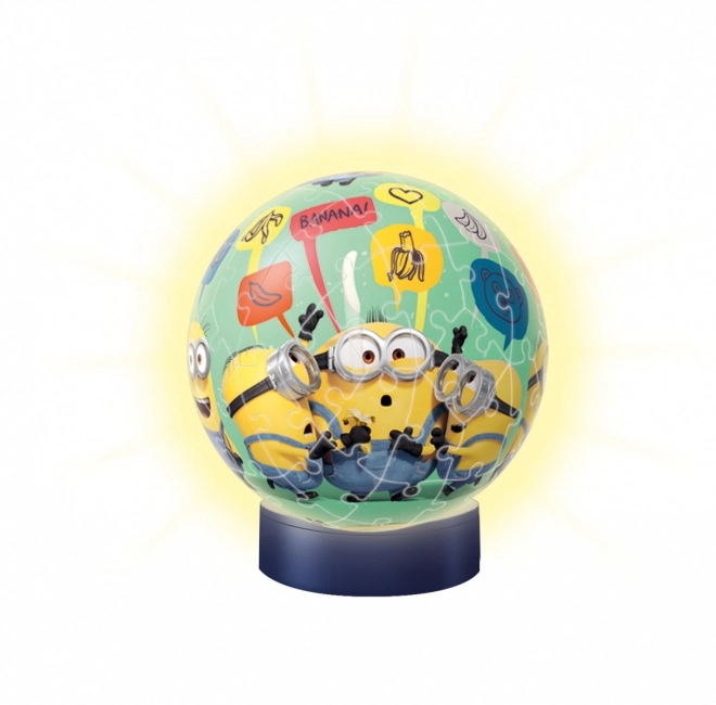 3D puzzel lichtgevende bal Minions