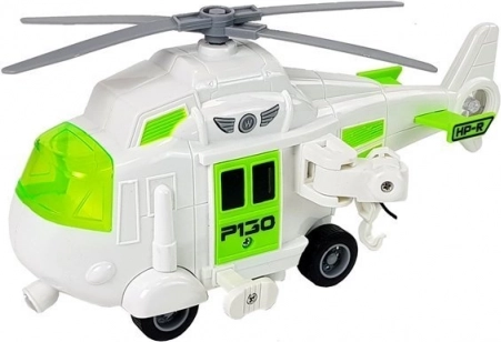Werkende lier met haak op de helikopter