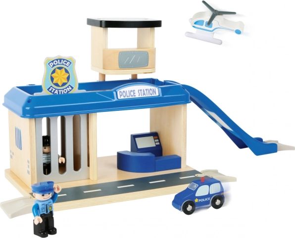 Houten politiebureau Small Foot met accessoires