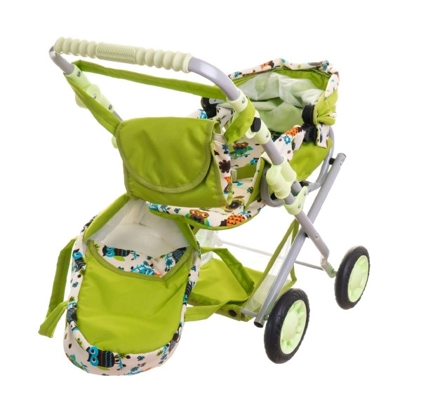Kinderwagen Magda drie-in-één 42x65x68cm voor poppen