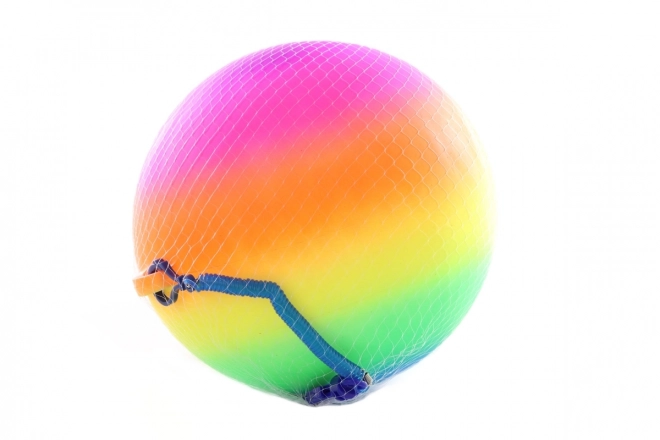 Regenboogbal met karabijnhaak 20 cm