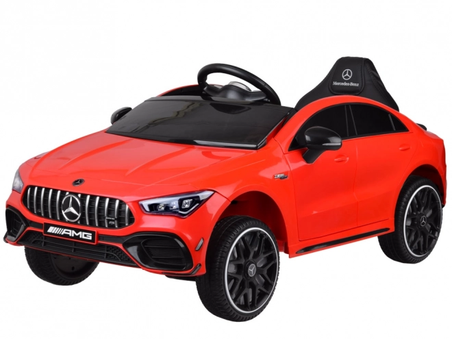 Children's Electric Car Mercedes AMG CLA 45s with Rocking Effect – Red