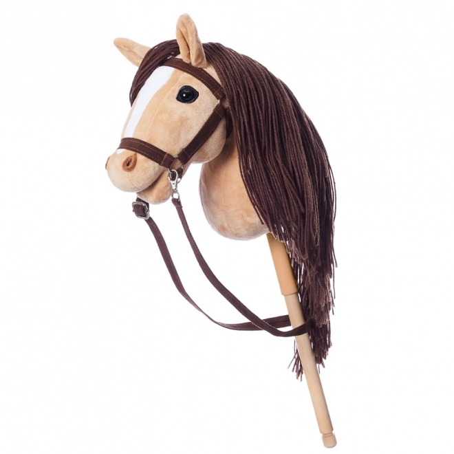 HOPPIHORSE stokpaard hobby horse formaat A3 beige