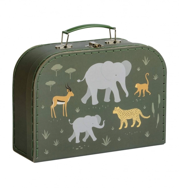 A Little Lovely Company Set aus zwei Pappschachteln – Tiere der Savanne