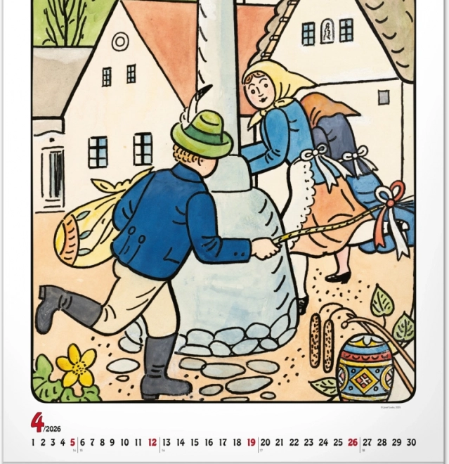 muurkalender Josef Lada 2026
