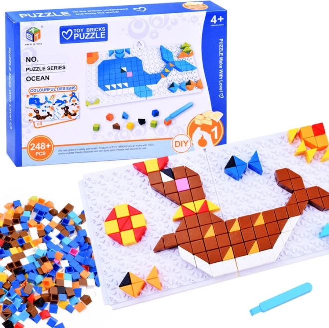 Logical Educational Mosaic for Kids – Animal Tiles, 248+ Pieces