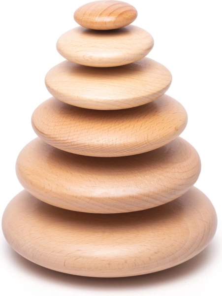 Balancierspiel mit Holzkieseln BIGJIGS BABY