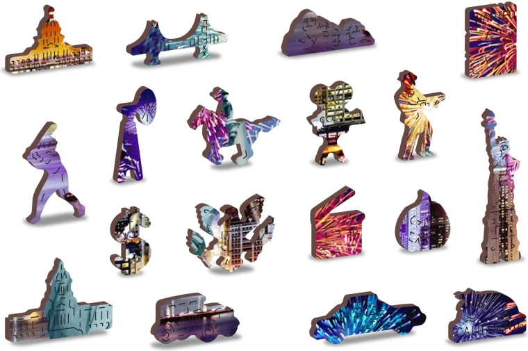 Unieke gevormde stukjes