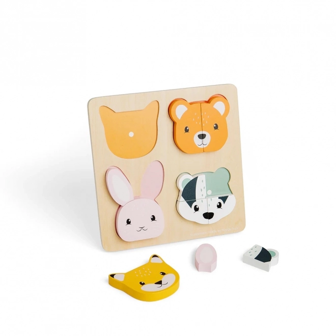 Houten inlegpuzzel met tellen Bigjigs Toys