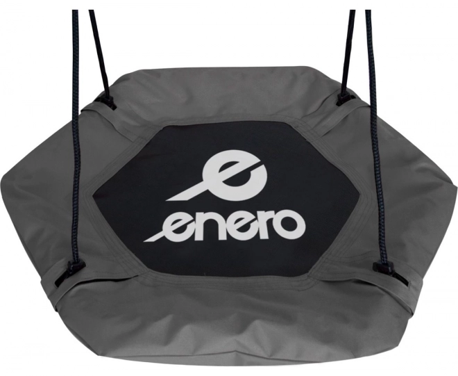 ENERO Zeskantige schommel Ooievaarsnest Grijs (diameter 90 cm)