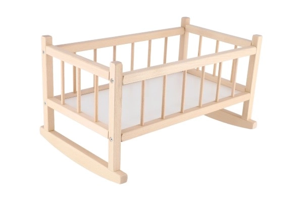 Houten wieg voor poppen