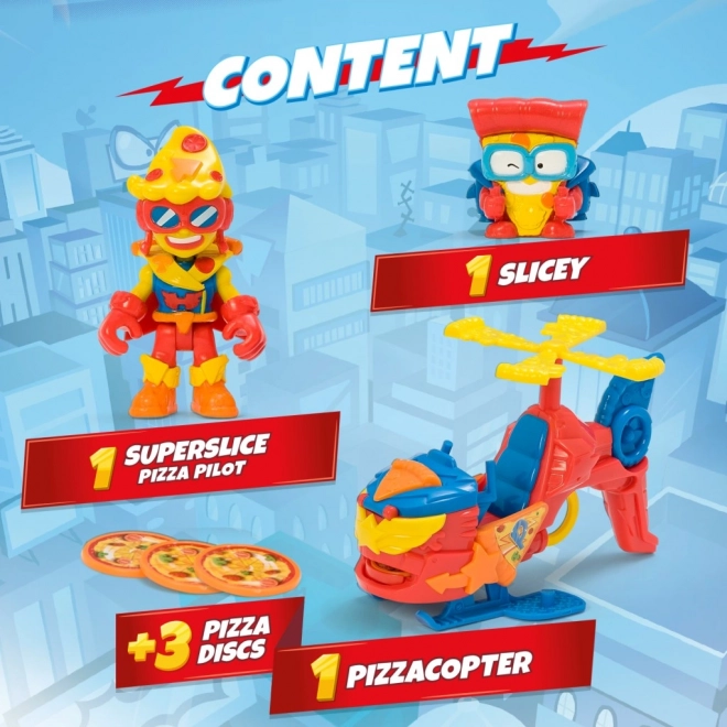 SuperThings Pizzacopter mit Scheibenwerfer