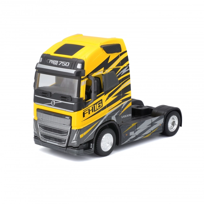Kamion Bburago Volvo FH16 Globetrotter 750 XXL in gele kleur