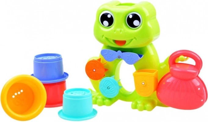 Design ludique de la petite grenouille