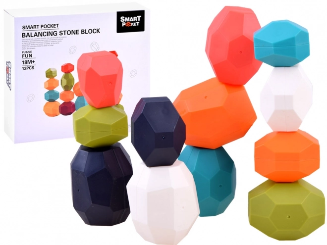 Construction Stones for Balancing and Building Pyramids
