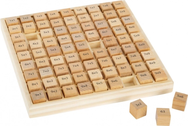 Small Foot Petite table de multiplication blocs en bois