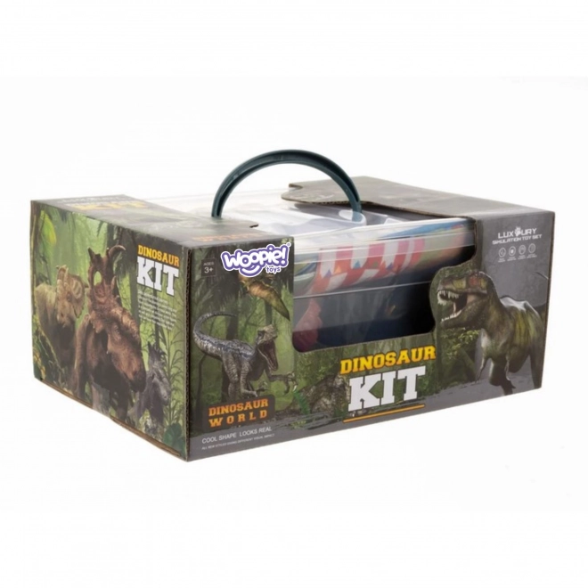 Dinosaur Figures Set with Mat and Carry Case