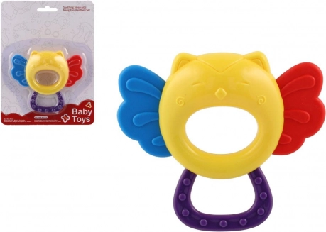 Rattle and Teether Owl for Babies