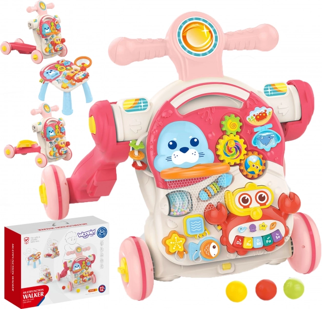 Multifunctioneel interactief loopwagentje 4-in-1 WOOPIE voor kinderen
