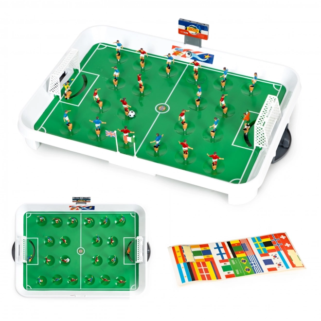 Mini voetbaltafel op veren voor 22 spelers