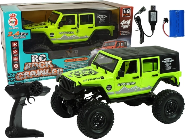 RC Off-Road Car ROCK CRAWLER 2.4 GHz 4x4 – Green