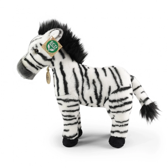Pluchen zebra staand 30 cm ECO-VRIENDELIJK