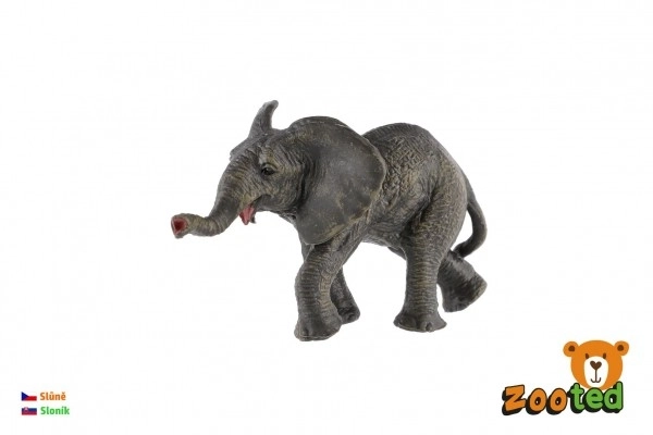Afrikaanse olifantenminifiguur in plastic