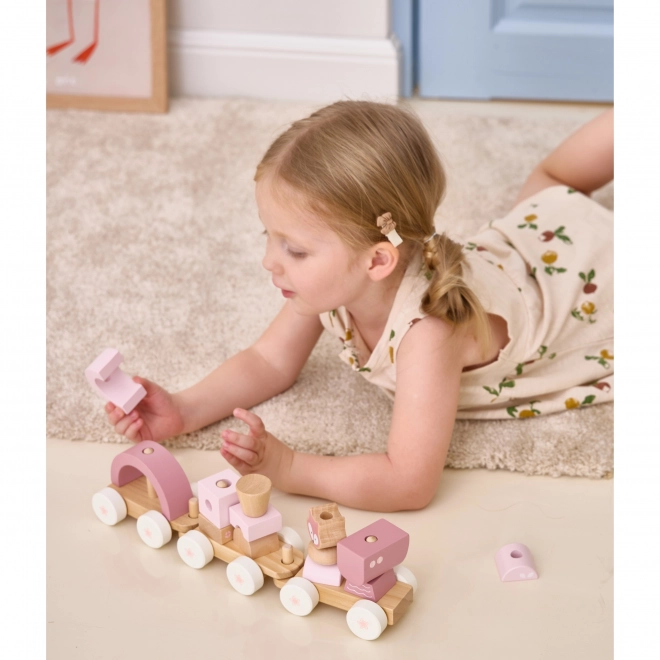 Viga Puzzle Train Set with Blocks