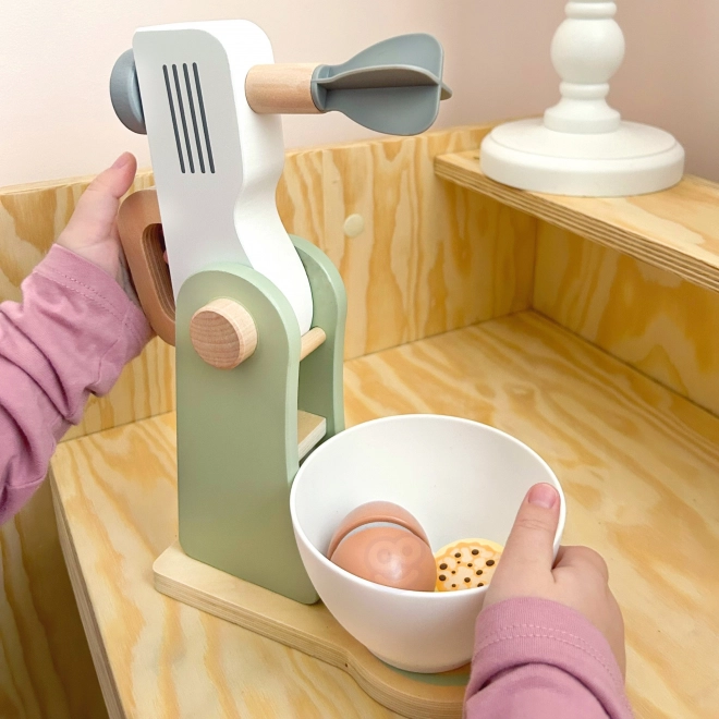Wooden Kitchen Mixer with Accessories 11 pcs by WOOPIE GREEN