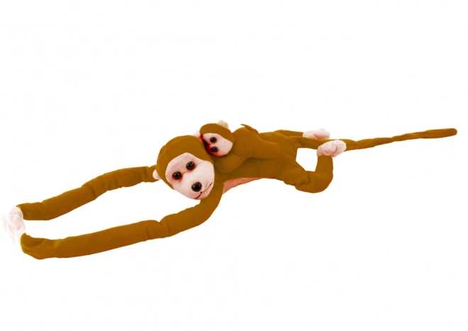 Pluche mascotte aap donkerbruin 90 cm