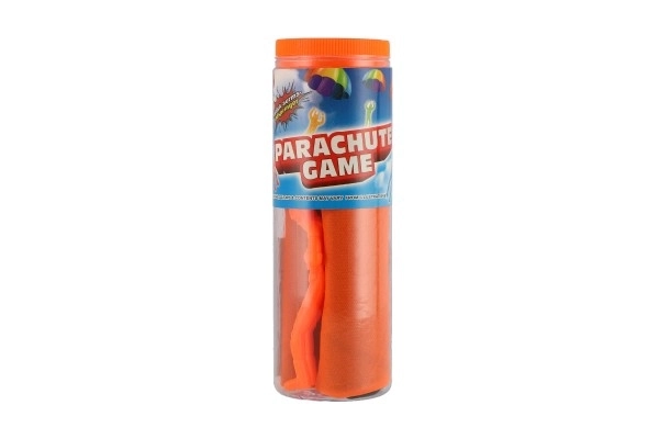 Parachutist figuur met vliegende parachute