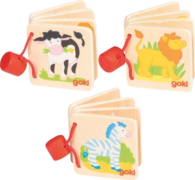 Houten miniboekje voor kinderen Goki
