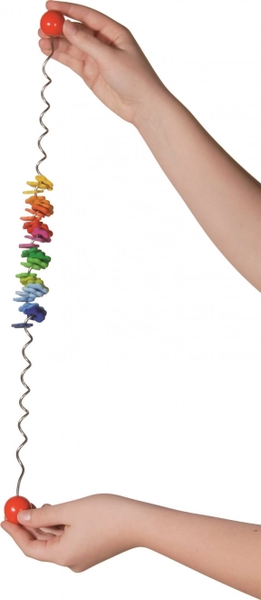 GOKI Spiraal met regenboogbloemetjes