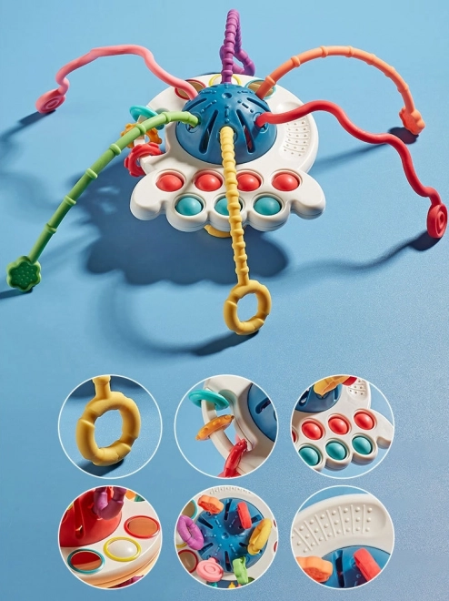 Woopie Multifunctional Montessori Baby Sensory Toy Teether