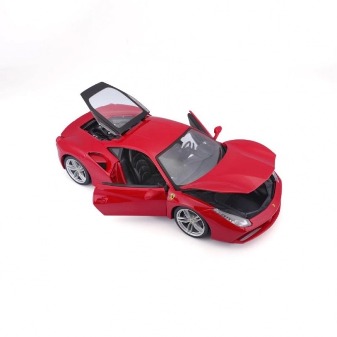 Metalen auto Ferrari 488 GTB rood