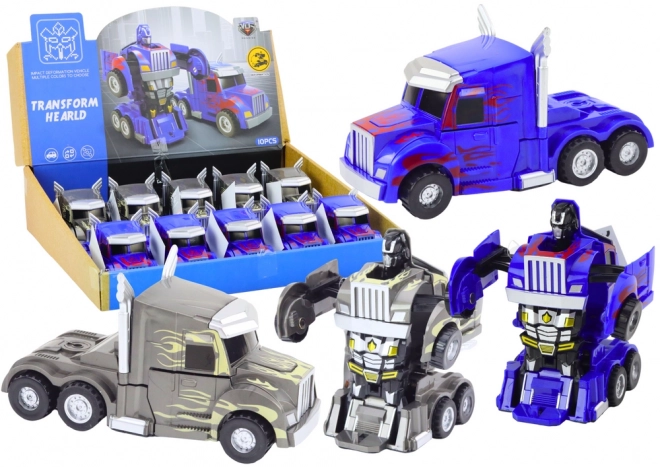 Auto-robot vrachtwagen 2 in 1 robot 2 kleuren