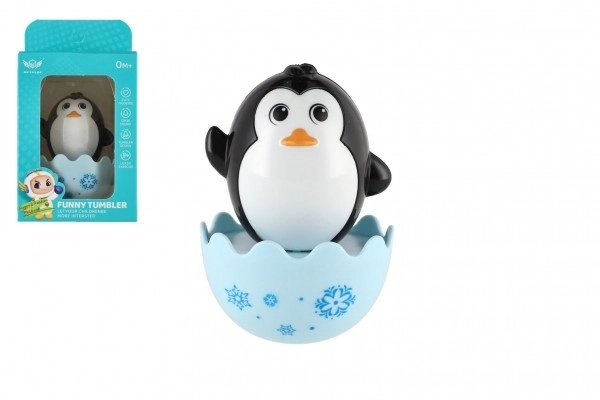 Wackelpinguin mit Klang, 8 cm, Babyspielzeug