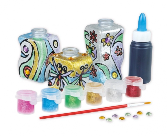 Creatieve set Glanzende vazen - glas beschilderen