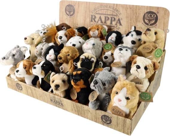 Display of exclusive plush dogs and cats ECO-FRIENDLY RAPPA