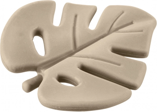 Silicone Teether Leaf, Sand Beige