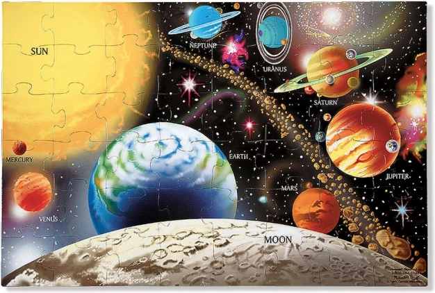 Puzzle de sol Système solaire 48 pièces