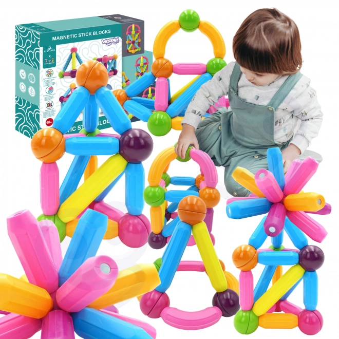 Woopie magnetische educatieve bouwset, 38 stukken