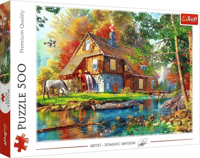 Puzzel 500 stukjes – huisje aan de rivier TREFL