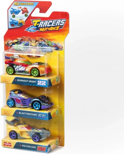 Voitures T-Racers Mix 'N Race 3 pcs