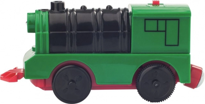 Inclusief spoorlijn met batterij aangedreven locomotief