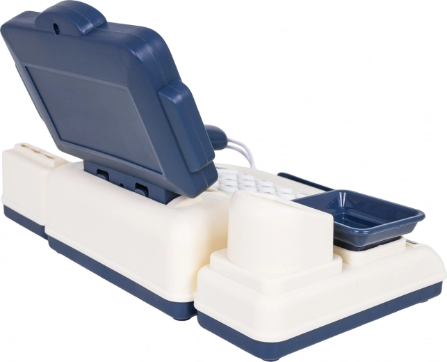 Weegschaal en uittrekbare kassalade