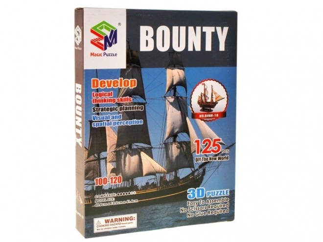 Puzzle 3D navire Bounty