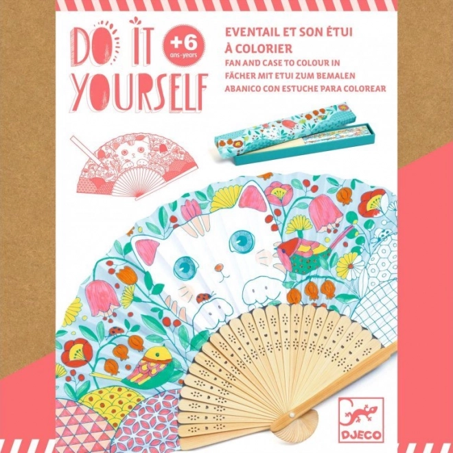 DJECO Éventail à colorier - Koneko
